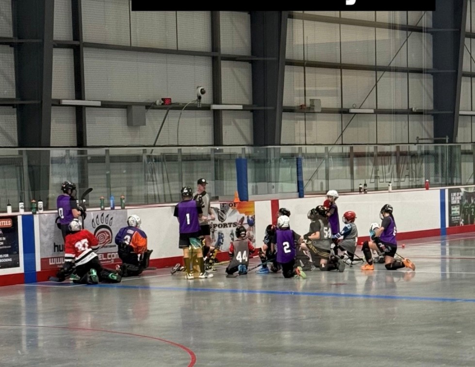 BHPE Mavericks athletes in Edmonton participating in UWG Team Canada ball hockey tryouts.
